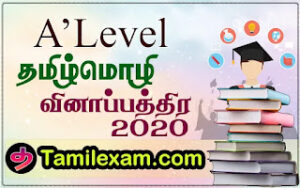 க.பொ.த உயர்தர தமிழ் வினாத்தாள் 2020| Tamilexam